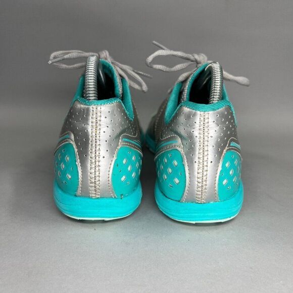 New Balance 110 Trail Running Shoes Women's Size 9.5 Silver & Turquoise Sneakers - Picture 6 of 12